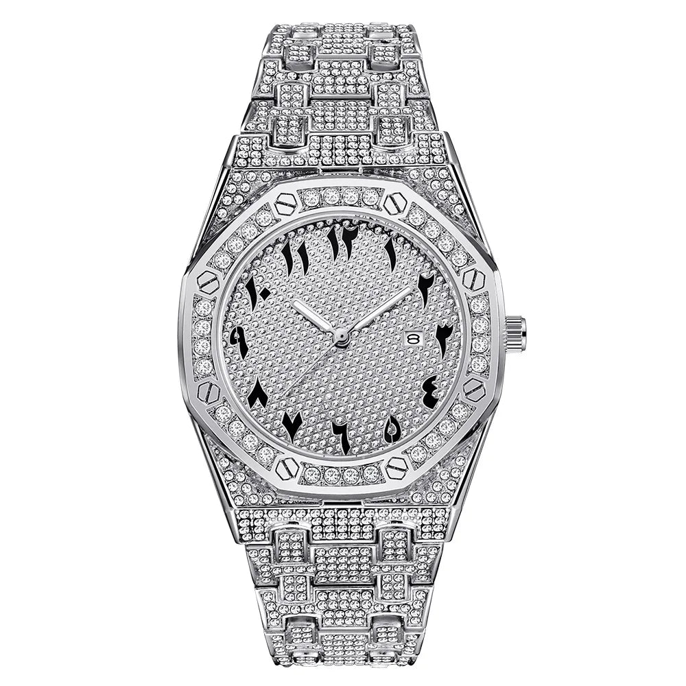 Iced Out Hip-Hop Men Watch